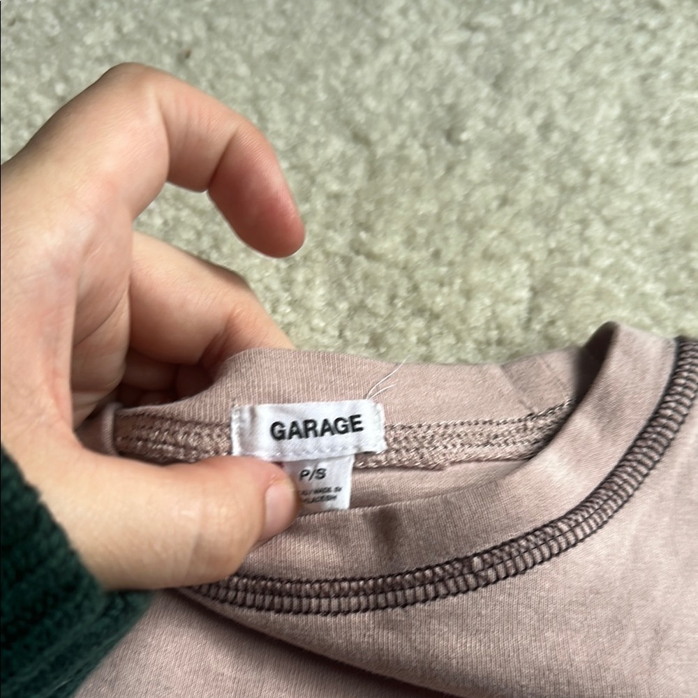 Light Pink Cropped Tee - Picture 2 of 4